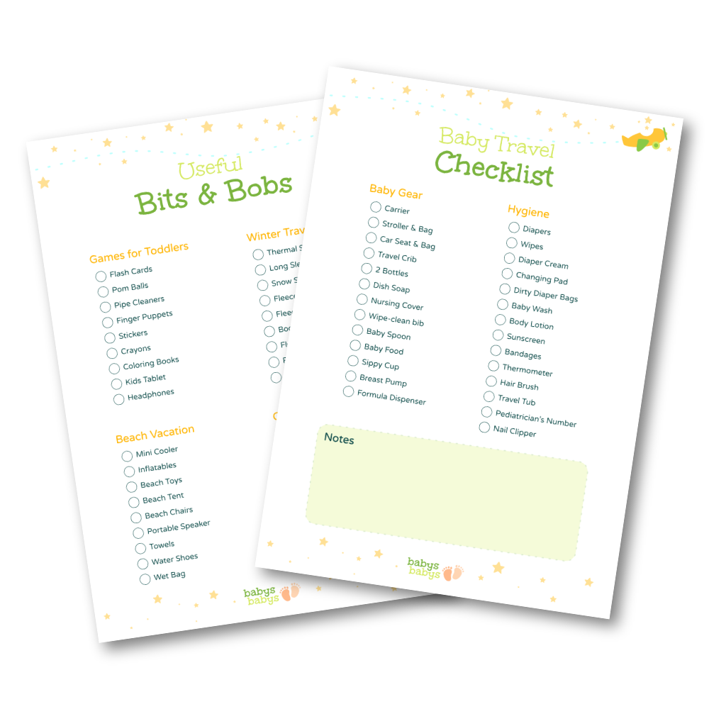 Baby Travel Checklist